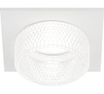 Декоративный встраиваемый светильник ЭРА DK110 WH/CL MR16, GU5.3, белый/прозрачный Б0058411