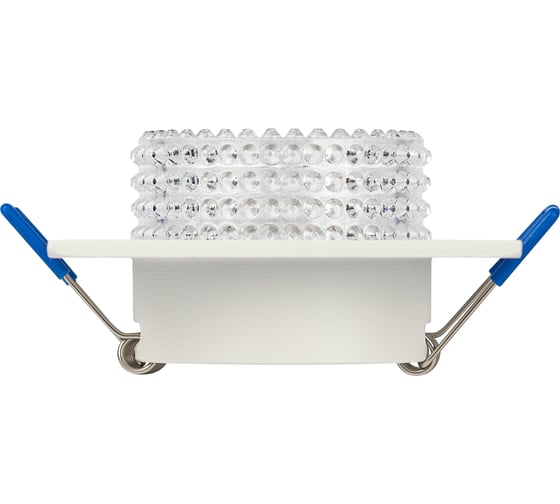 Декоративный встраиваемый светильник ЭРА DK110 WH/CL MR16, GU5.3, белый/прозрачный Б0058411