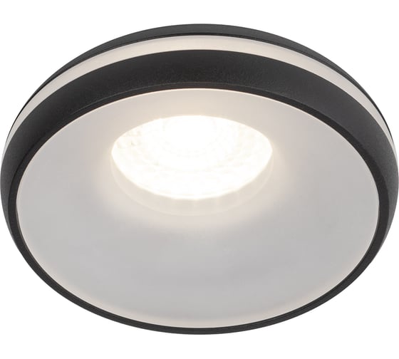 Декоративный встраиваемый светильник ЭРА DK100 BK MR16, GU5.3, черный Б0055589