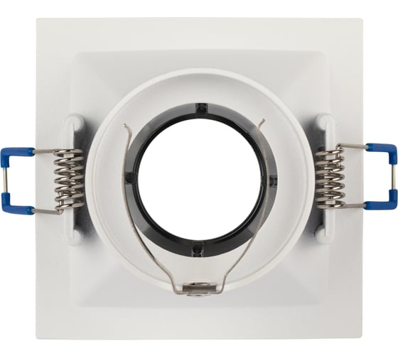Декоративный встраиваемый светильник ЭРА KL102 WH/CH MR16, GU5.3, белый/хром Б0056354