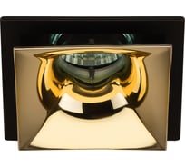 Декоративный встраиваемый светильник ЭРА KL102 BK/GD MR16, GU5.3, черный/золото Б0056358