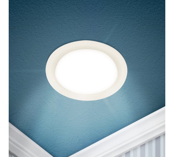 Встраиваемый светодиодный светильник ЭРА LED 1764K круглый, 6Вт, 4000К Б0057420