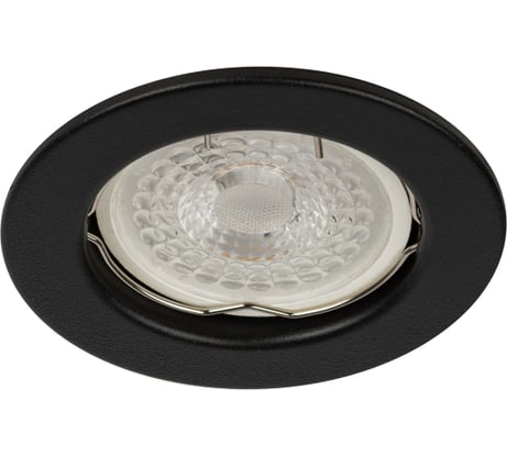 Встраиваемый штампованный светильник ЭРА ST1 SBK MR16, GU5.3, черный матовый Б0059741