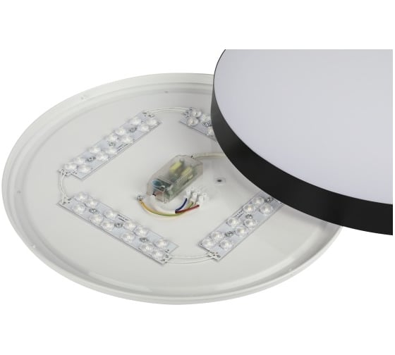 Светодиодный потолочный светильник ЭРА Relict 48 Pult SPB660RC BK с ДУ, 60W, 3000-6500K, Черный Б0059497
