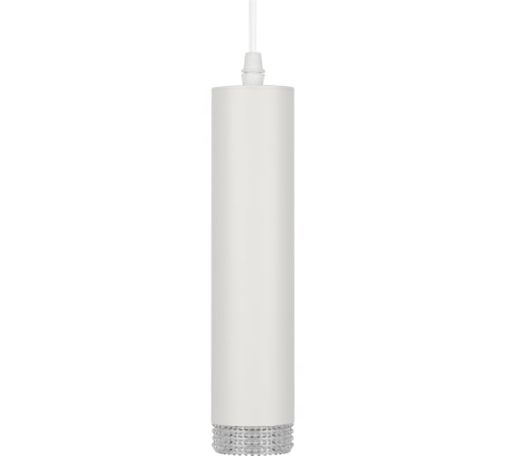 Подвесной светильник (подвес) ЭРА PL18 WH/CL MR16, GU10, потолочный, цилиндр, белый, прозрачный Б0058481