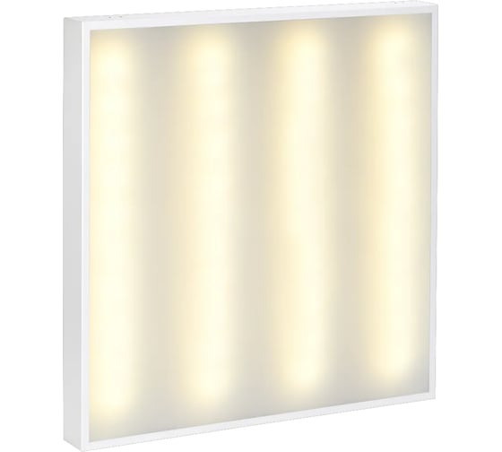 Светодиодный светильник IEK Lighting pro дво 2001 40вт, 3000к, ip40, 588x588мм, грильято, опал LTP-DVO1-2001-40-30-K01