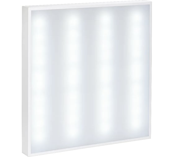 Светодиодный светильник IEK Lighting pro дво 2001 40вт, 6500к, ip40, 588x588мм, грильято, опал LTP-DVO1-2001-40-65-K01