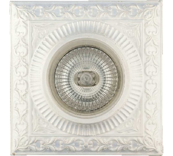 Гипсовый декоративный cветильник Светкомплект RD125 WH AZТ25 белый azt25wh
