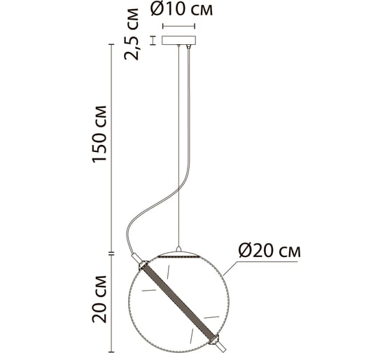 Подвесной светильник ARTE LAMP holly A3220SP-1PB