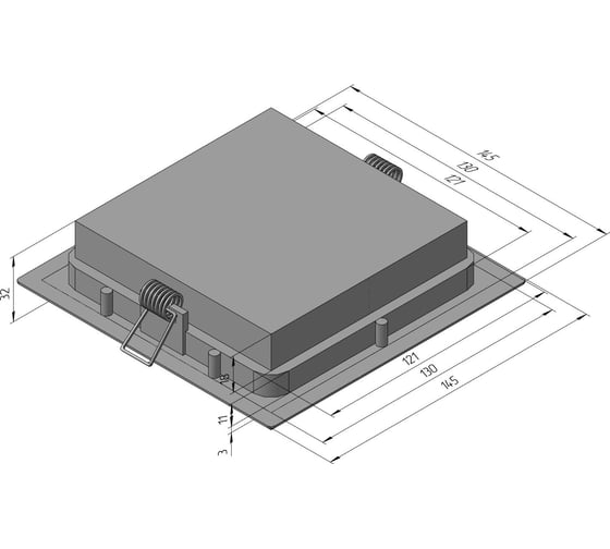 Светодиодная панель Светкомплект SDL 14S 10W WH 3000K SDL14S10W3000K