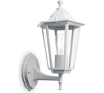 Садово-парковый светильник FERON 6101/PL6101 шестигранный на стену вверх 60W E27 230V, белый 11051