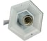 Садово-парковый светильник FERON 6102/PL6102 шестигранный на стену вниз 60W E27 230V, белый 11053 9
