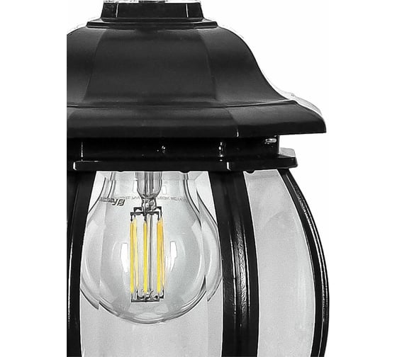 Садово-парковый светильник FERON 8105 100W 230V E27 160х160х400мм черный 11104