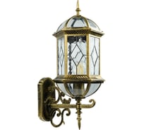 Садово-парковый светильник FERON PL130 60W 230V E27 205х230х510мм черное золото 11334