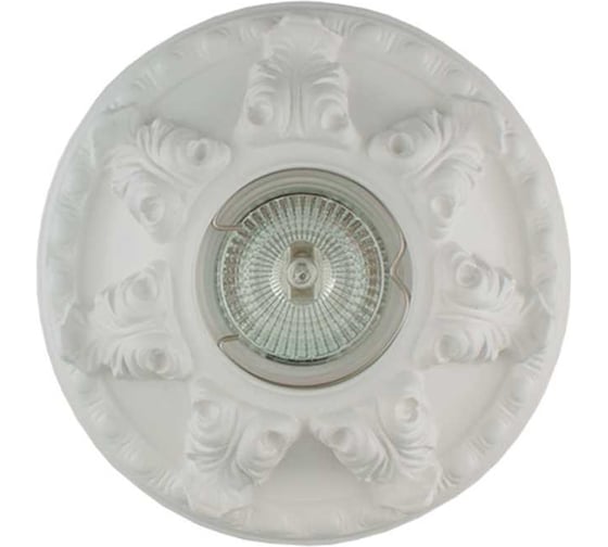 Гипсовый cветильник Светкомплект RD106WH AZТ06 белый azt06wh 1