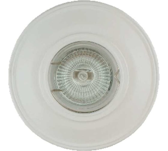 Гипсовый cветильник Светкомплект RD113WH AZТ13 белый azt13wh