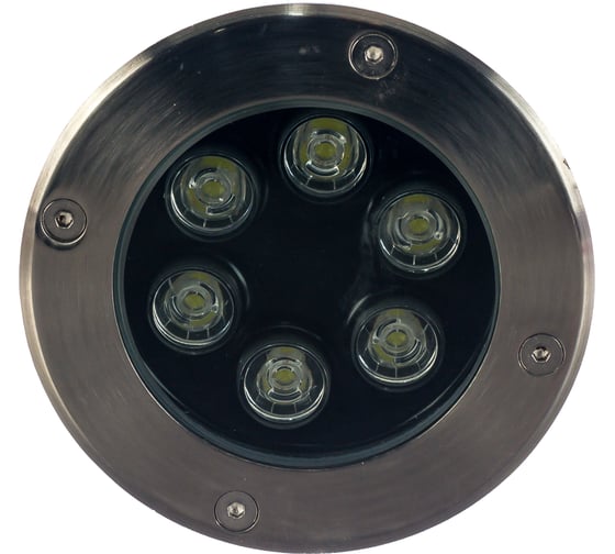 Тротуарный светильник FERON SP4112 6LED холодный белый, 6W, 120хH90mm вн.диаметр: 104mm, IP67 32016