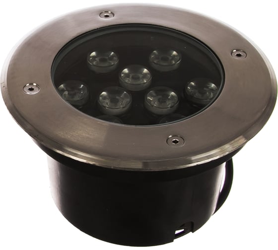 Тротуарный светильник FERON SP4113 9LED холодный белый, 9W, 160хH90mm, вн. диаметр: 140mm, IP67 32019