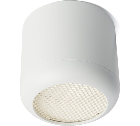Потолочный светильник FERON HL365 Barrel ECHO 12W, 230V, GX53, белый, с антибликовой сеточкой 48401