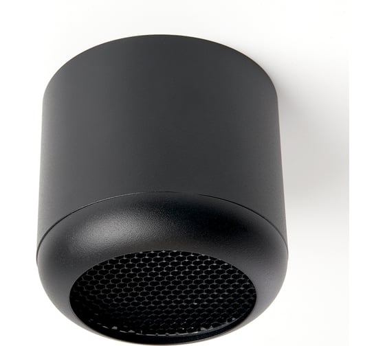 Потолочный светильник FERON HL365 Barrel ECHO 12W, 230V, GX53, черный, с антибликовой сеточкой 48400