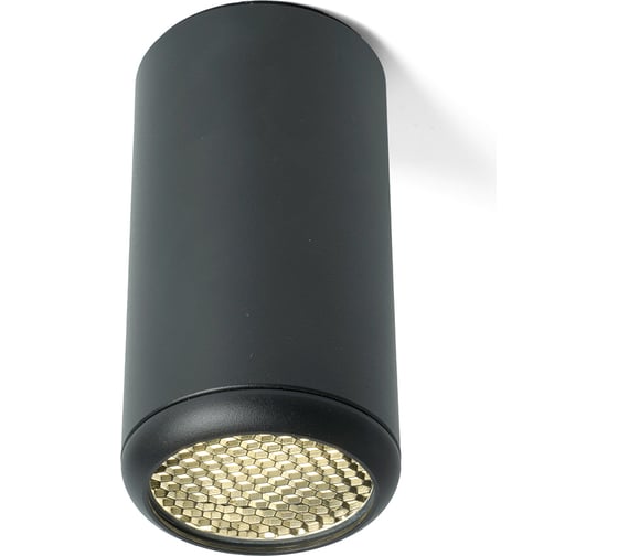 Потолочный светильник FERON ML184 Barrel ECHO MR16 GU10 35W 230V, черный, с антибликовой сеточкой 48392 1