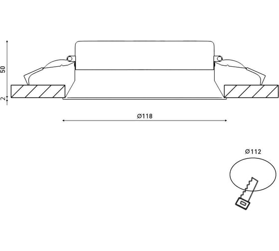 Потолочный светильник DesignLed wl белый 15вт 3000 BQ009115-WH-WW