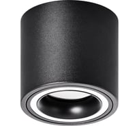 Настенно-потолочный светильник ЭРА спот OL47 BK MR16, GU10, IP20, черный Б0059796