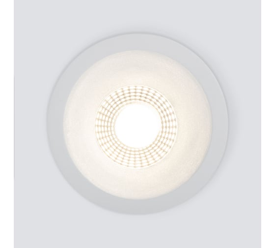 Встраиваемый светодиодный светильник Elektrostandard 7w 3000k wh белый 15266/led a063925