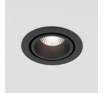 Встраиваемый светодиодный светильник Elektrostandard 7w 3000k bk/bk черный/черный 15267/led a063972