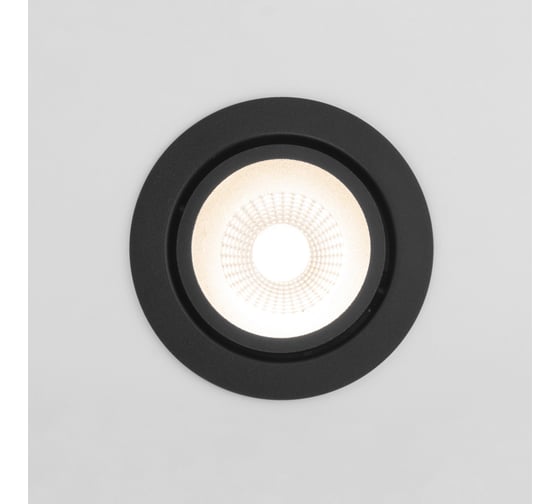 Встраиваемый светодиодный светильник Elektrostandard 7w 3000k bk/bk черный/черный 15267/led a063972