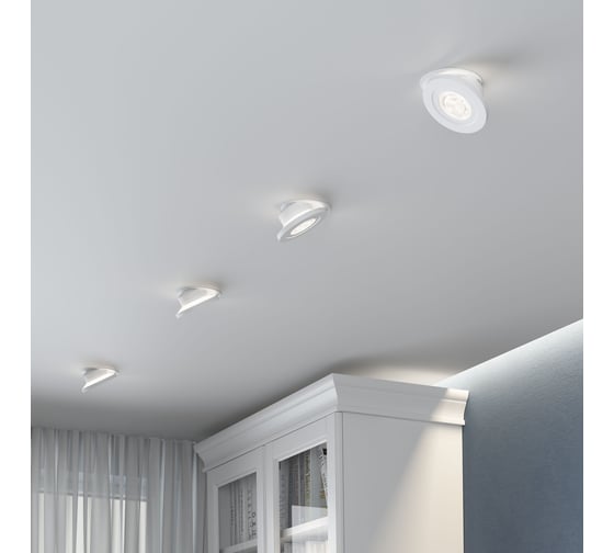Встраиваемый светодиодный светильник Elektrostandard 6w 4000k 25084/led белый a063674