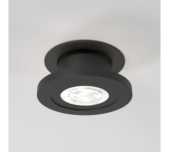Встраиваемый светодиодный светильник Elektrostandard 6w 4000k 25084/led чёрный a063675