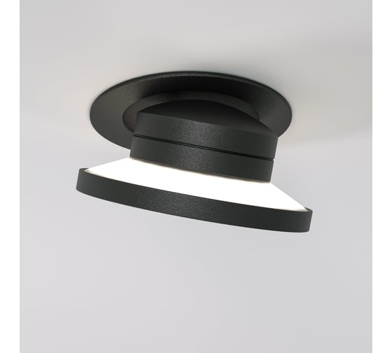 Встраиваемый светодиодный светильник Elektrostandard 6w 4000k 25084/led чёрный a063675