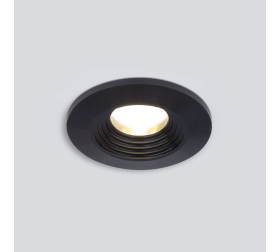 Встраиваемый светодиодный светильник Elektrostandard led 3w 3000k cob bk черный 9903 led a063923 1