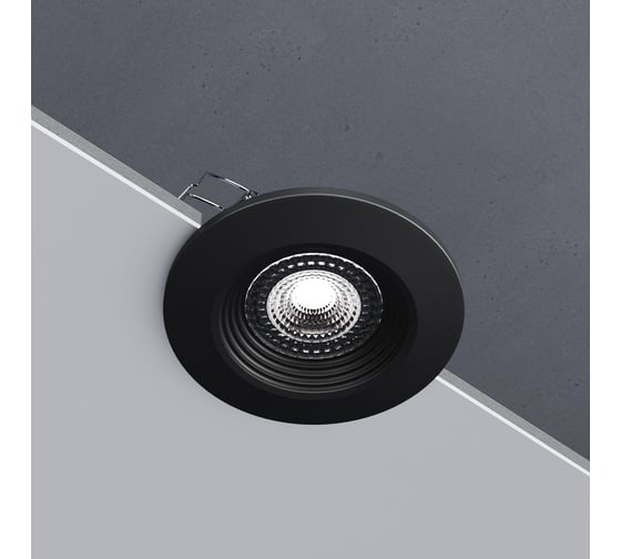 Встраиваемый светодиодный светильник Elektrostandard led 3w 3000k cob bk черный 9903 led a063923