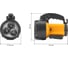 Фонарь-прожектор ЭРА PA-604 Альфа 3x1Вт LED SMD, литий 3Ач, сигнал.св., ЗУ 220V+12V Б0031035 11
