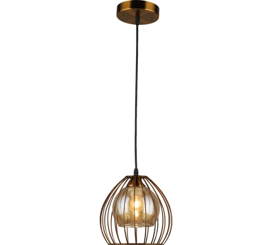 Подвесной светильник ВИНКРУС COP-BK, E27x1x60W N4963/1H