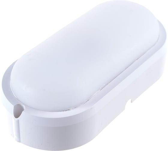 Влагозащищённый LED светильник Ultraflash LBF-0412 C01 12Вт, IP54, 220В, овал 13107 1