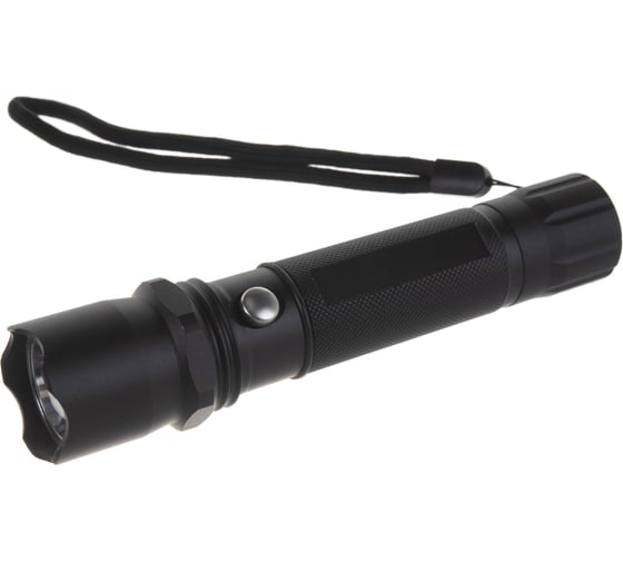 Аккумуляторный фонарь Ultraflash E145 220В, черный, CREE 1 Вт, 3 режима, 18650, бокс 12352