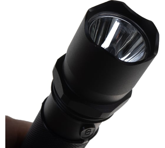 Аккумуляторный фонарь Ultraflash E145 220В, черный, CREE 1 Вт, 3 режима, 18650, бокс 12352