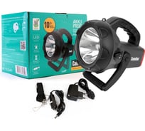 Аккумуляторный фонарь Camelion 2931R2 220В/12В, карбон, 10W CREE LED, 4В 4Ач, пластик, коробка 11459