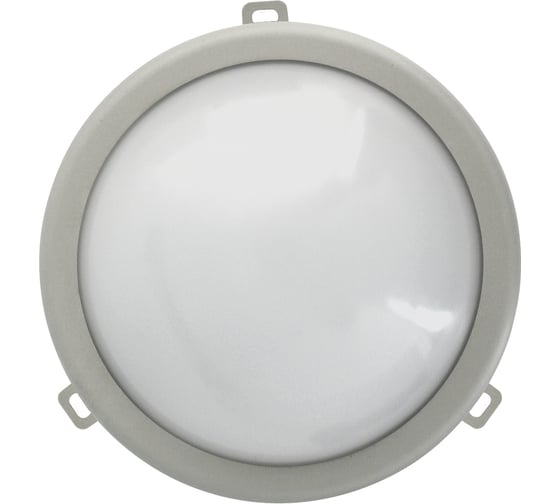 Влагозащищённый LED светильник Camelion LBL-0304-11 C03 серый 400Лм, 5Вт, IP54, 4500К, 220В, круг 12121