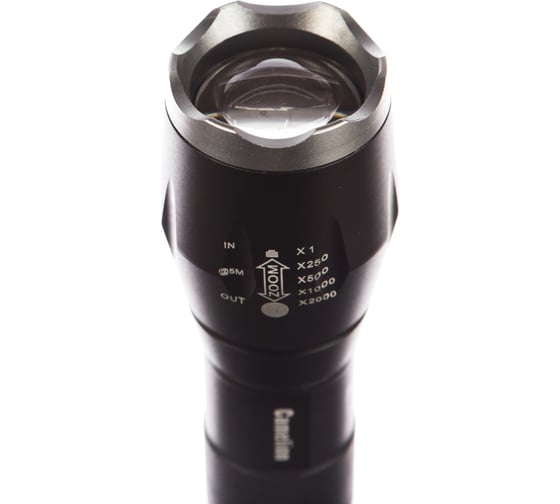 Фонарь Camelion LED5136 черный, LED XML-T6, ZOOM, 5 режимов, 3XLR03 в комплекте, алюминий, блистер 12971