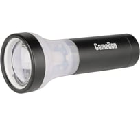Фонарь Camelion LED51512 черный, 1LED+4LED, 3 режима, 3XLR03 в комплекте, алюминий, блистер 12973
