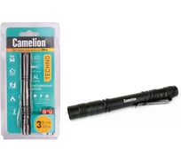 Фонарь Camelion LED51517 черный, LED XPE, 3 режима, 2XLR03 в комплекте, алюминий, блистер 12917