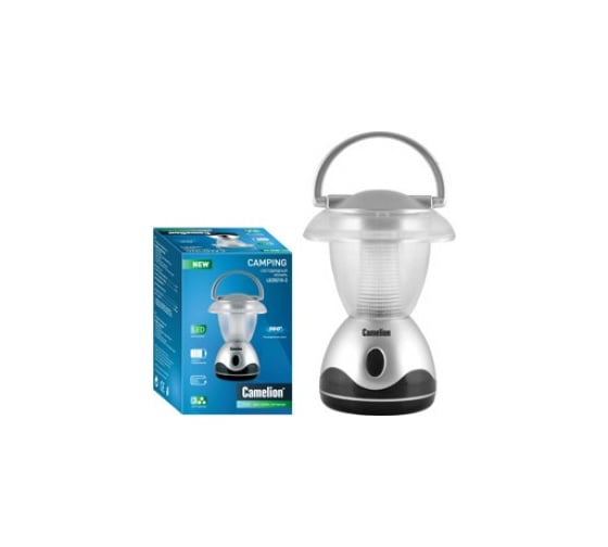 Фонарь для кемпинга Camelion LED5210-3 3XR6, серебро, 3 ультра ярких LED 12967