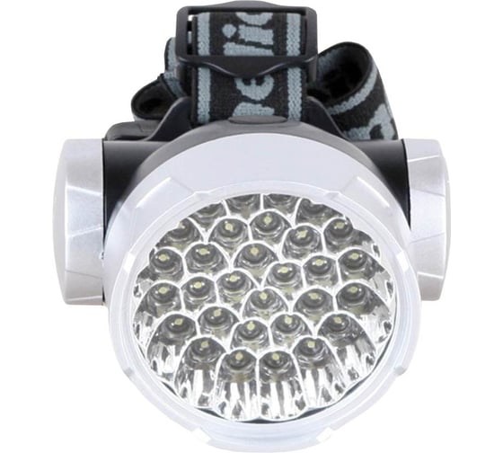 Налобный фонарь Camelion LED5325-30Mx металлик, 30 ультра ярких LED, 4 режима, 3XR6 в комплекте, пласт 12642
