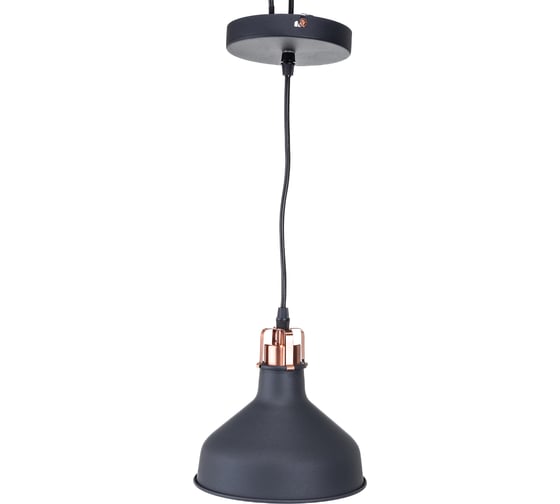 Подвесной светильник Camelion PL-425S C62 черный+медь, Amsterdam, E27, 60Вт, 230В, металл 13023