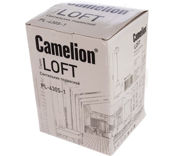 Подвесной светильник Camelion PL-430S-1 С02 чёрный, LOFT, E27, 60Вт, 230В, металл 13081