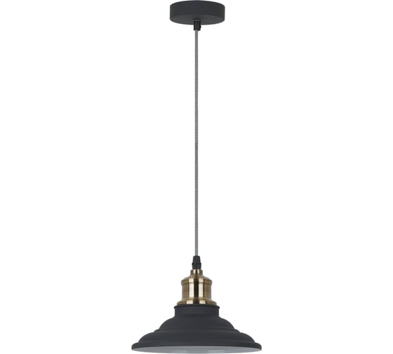 Подвесной светильник Camelion PL-600 C67 черный+старинная медь, LOFT, E27, 40Вт, 230В, металл 13092 1